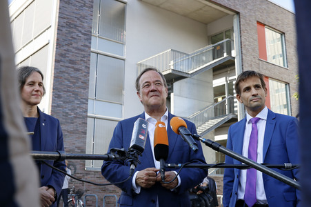 Besuch von Kanlzerkandidat Armin Laschet in Frankfurt (Oder)
