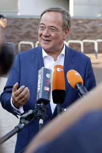 Besuch von Kanlzerkandidat Armin Laschet in Frankfurt (Oder)