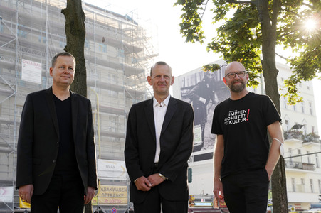 Presse-Aktion anlässlich '60 Jahre Mauerbau' in Berlin