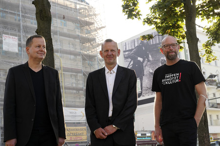 Presse-Aktion anlässlich '60 Jahre Mauerbau' in Berlin