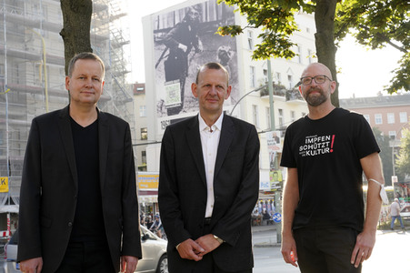Presse-Aktion anlässlich '60 Jahre Mauerbau' in Berlin