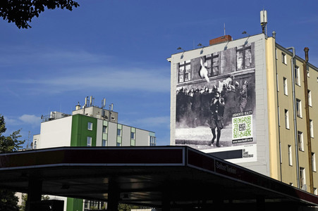 Presse-Aktion anlässlich '60 Jahre Mauerbau' in Berlin
