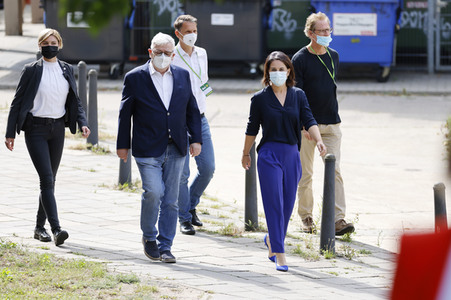 Besuch von Annalena Baerbock und Joschka Fischer in Frankfurt (Oder)
