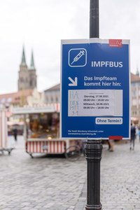 Impfbus in Nürnberg