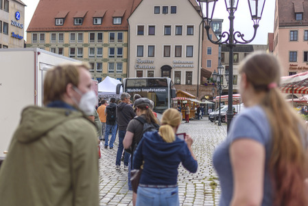 Impfbus in Nürnberg