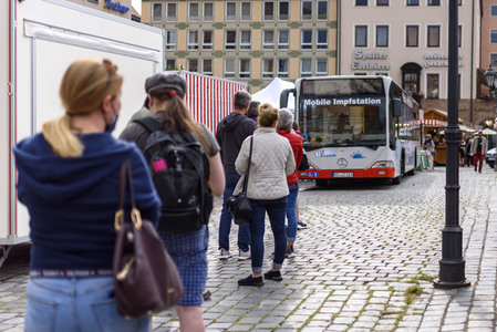 Impfbus in Nürnberg