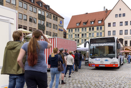 Impfbus in Nürnberg