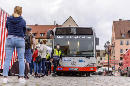 Impfbus in Nürnberg