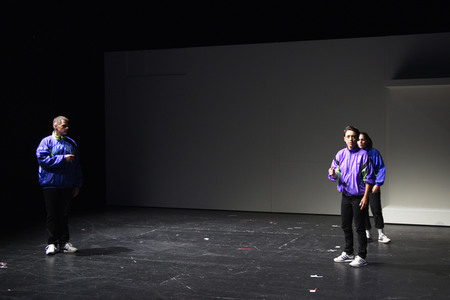 Theaterprobe 'Streulicht' in Berlin