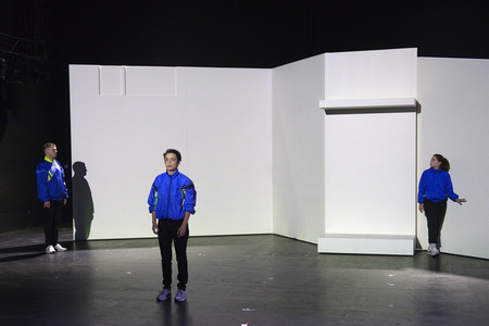 Theaterprobe 'Streulicht' in Berlin