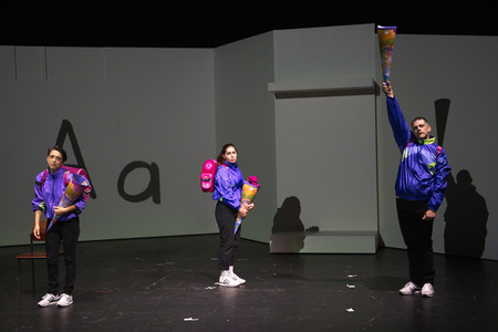 Theaterprobe 'Streulicht' in Berlin