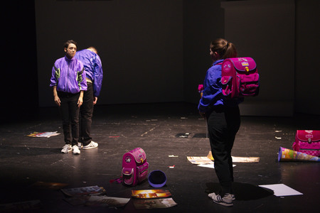 Theaterprobe 'Streulicht' in Berlin