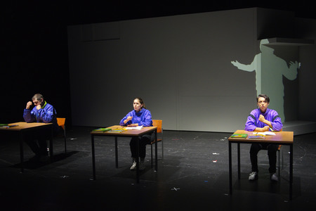 Theaterprobe 'Streulicht' in Berlin