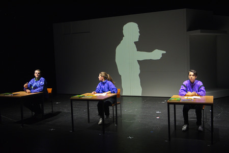 Theaterprobe 'Streulicht' in Berlin