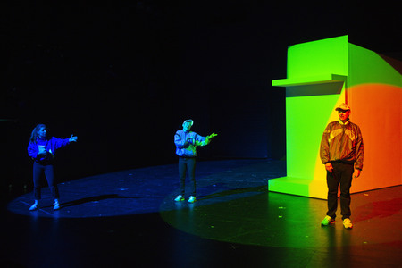Theaterprobe 'Streulicht' in Berlin
