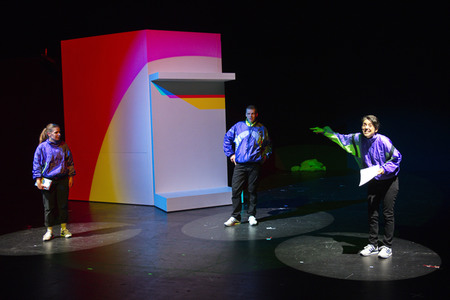 Theaterprobe 'Streulicht' in Berlin
