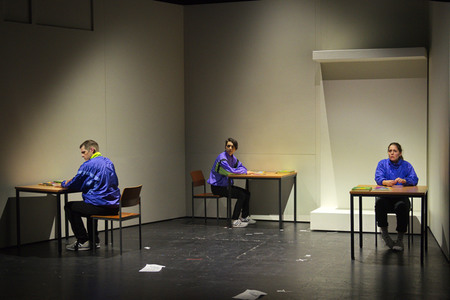 Theaterprobe 'Streulicht' in Berlin