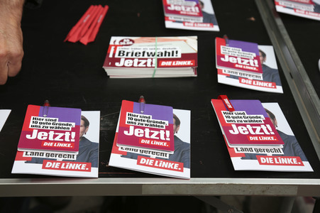 Wahlkampfauftakt der Dresdner Bundestagsabgeordneten Katja Kipping in Dresden