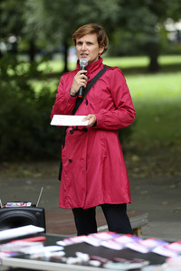 Wahlkampfauftakt der Dresdner Bundestagsabgeordneten Katja Kipping in Dresden
