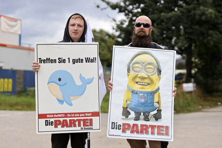 Wahlplakate von Die Partei in Oberhausen