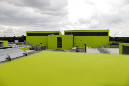 Armin Laschet bei der Inbetriebnahme das Pumpwerks Oberhausen