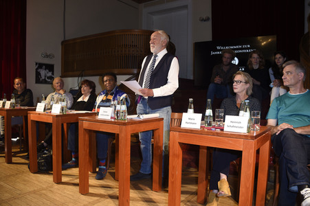 Jahres-Pressekonferenz für die Spielzeit 2021/22 im Schlosspark Theater Berlin