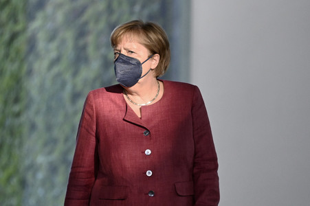 Pressekonferenz mit Angela Merkel zur Lage in Afghanistan in Berlin