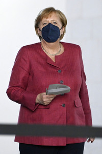 Pressekonferenz mit Angela Merkel zur Lage in Afghanistan in Berlin