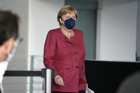 Pressekonferenz mit Angela Merkel zur Lage in Afghanistan in Berlin