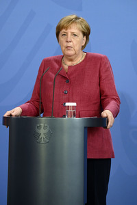 Pressekonferenz mit Angela Merkel zur Lage in Afghanistan in Berlin