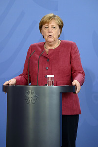 Pressekonferenz mit Angela Merkel zur Lage in Afghanistan in Berlin