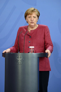 Pressekonferenz mit Angela Merkel zur Lage in Afghanistan in Berlin
