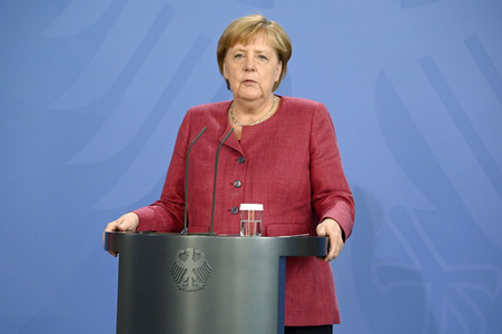 Pressekonferenz mit Angela Merkel zur Lage in Afghanistan in Berlin