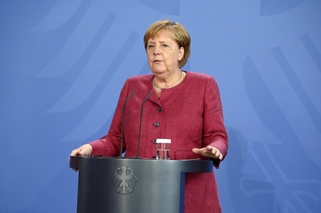 Pressekonferenz mit Angela Merkel zur Lage in Afghanistan in Berlin