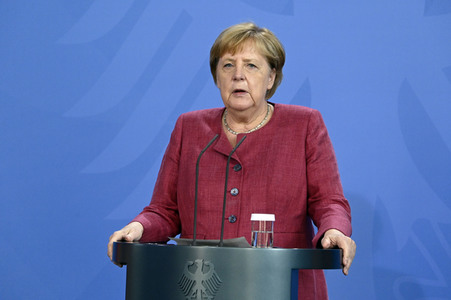 Pressekonferenz mit Angela Merkel zur Lage in Afghanistan in Berlin