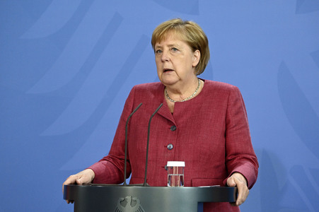 Pressekonferenz mit Angela Merkel zur Lage in Afghanistan in Berlin