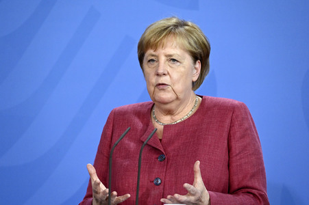 Pressekonferenz mit Angela Merkel zur Lage in Afghanistan in Berlin