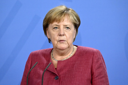 Pressekonferenz mit Angela Merkel zur Lage in Afghanistan in Berlin