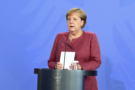 Pressekonferenz mit Angela Merkel zur Lage in Afghanistan in Berlin