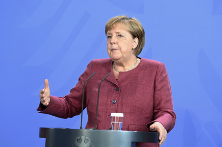 Pressekonferenz mit Angela Merkel zur Lage in Afghanistan in Berlin