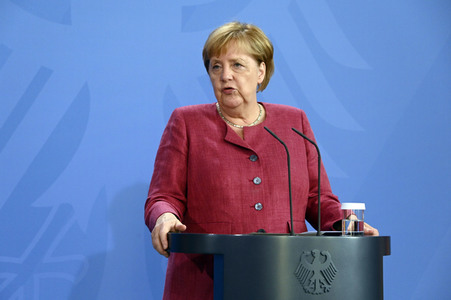 Pressekonferenz mit Angela Merkel zur Lage in Afghanistan in Berlin
