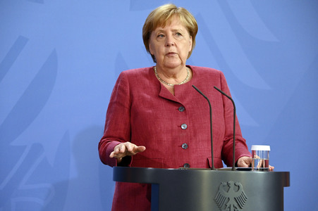 Pressekonferenz mit Angela Merkel zur Lage in Afghanistan in Berlin