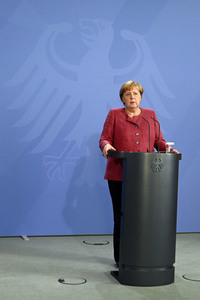 Pressekonferenz mit Angela Merkel zur Lage in Afghanistan in Berlin