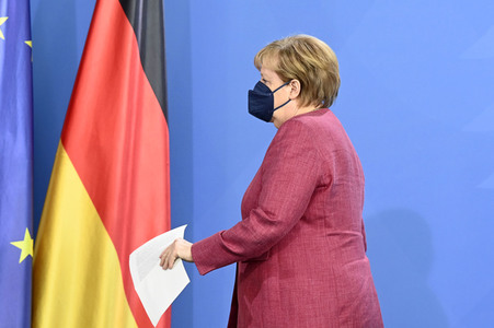 Pressekonferenz mit Angela Merkel zur Lage in Afghanistan in Berlin