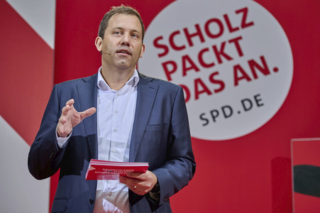 Präsentation der SPD Wahlwerbespots und Wahlplakate in Berlin