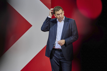 Präsentation der SPD Wahlwerbespots und Wahlplakate in Berlin