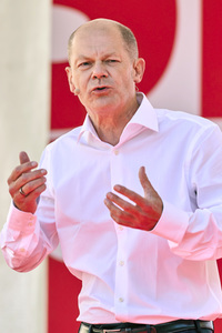 SPD-Wahlkampfveranstaltung Olaf Scholz in Berlin