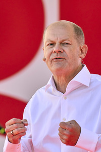 SPD-Wahlkampfveranstaltung Olaf Scholz in Berlin