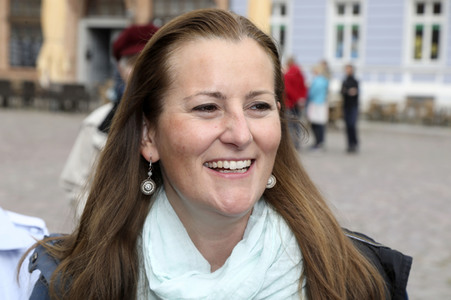 Wahlkampfveranstaltung Partei Die Linke in Stralsund