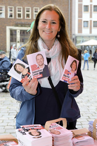 Wahlkampfveranstaltung Partei Die Linke in Stralsund